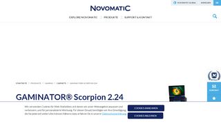 
                            11. GAMINATOR® Scorpion 2.24 - NOVOMATIC