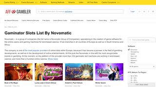 
                            13. Gaminator Slots Online | 20+ Novomatic Slot Games - AffGambler