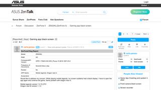 
                            11. Gaming app black screen.-ZE620KL(ZenFone 5) - Mobile - Asus
