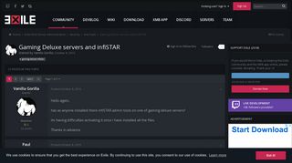 
                            9. Gaming Deluxe servers and infiSTAR - Anti Hack - Exile Mod