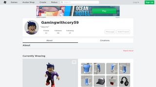 
                            10. Gamingwithcory59 - Profile - Roblox