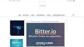 
                            9. Gana Bitcoins viendo anuncios con BITTER.IO - Zona Dólares