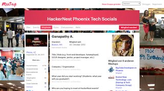 
                            12. Ganapathy A. - HackerNest Phoenix Tech Socials (Phönix, AZ ...
