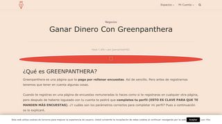 
                            10. Ganar Dinero Con Greenpanthera - NoCreasNada