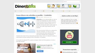 
                            11. Ganar dinero sin referidos es posible - Cashnhits - Dinerobits