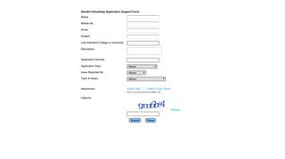 
                            2. Gandhi Fellowship Application Support Form Name Mobile No. Email ...