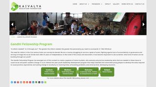 
                            8. Gandhi Fellowship Program | Kaivalya Education Foundation