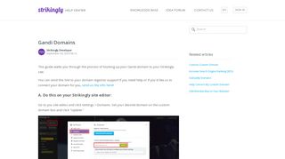 
                            9. Gandi Domains – Strikingly Help Center