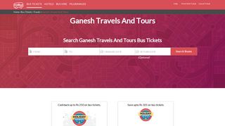 
                            6. Ganesh Travels And Tours Online Bus Ticket Booking, Bus ... - redBus