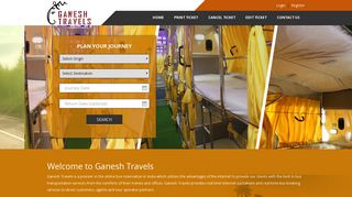 
                            7. Ganesh Travels: Online bus ticket booking