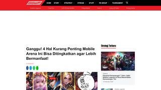 
                            9. Ganggu! 4 Hal Kurang Penting Mobile Arena Ini Bisa Ditingkatkan ...