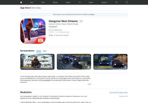 
                            10. Gangstar New Orleans im App Store - iTunes - Apple