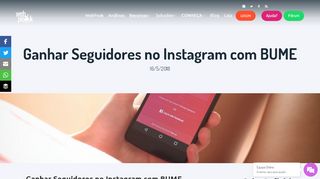 
                            9. Ganhar Seguidores no Instagram com BUME - WebPeak