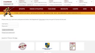 
                            7. Gannon University Athletics - Gannon All-Access Login