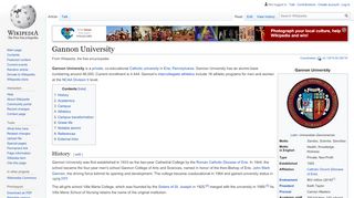 
                            9. Gannon University - Wikipedia