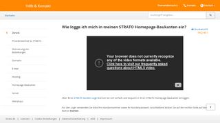 
                            3. Ganz einfach in den STRATO Homepage-Baukasten einloggen