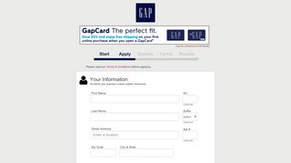 
                            12. GAP - Apply for the GAP Credit Card - Synchrony