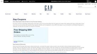 
                            2. Gap Coupons & Promo Codes | Gap