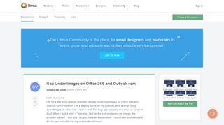 
                            9. Gap Under Images on Office 365 and Outlook.com > Litmus