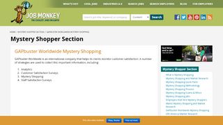 
                            11. GAPbuster Mystery Shopper Jobs - GAPbuster Shopper Application