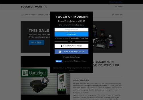 
                            12. Garadget // Smart WiFi Garage Door Controller - Touch of Modern