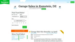 
                            7. Garage Sales in Ramstein, DE - Ramstein bookoo