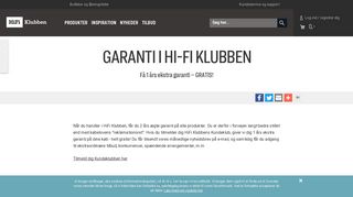 
                            4. Garanti i Hi-Fi Klubben | HiFi Klubben