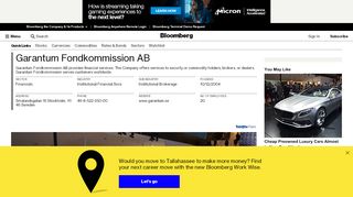 
                            11. Garantum Fondkommission AB: Company Profile - Bloomberg