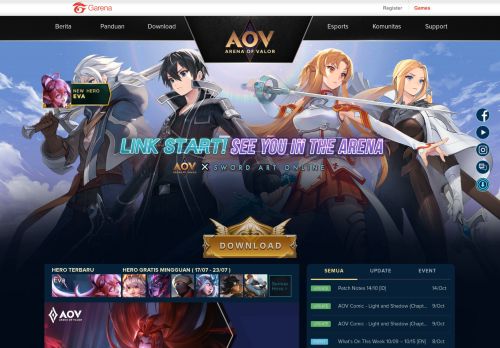 
                            2. Garena AOV: Home