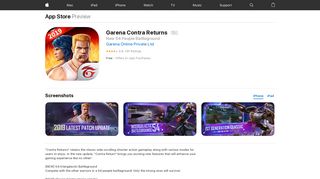 
                            12. Garena Contra Returns on the App Store - iTunes - Apple