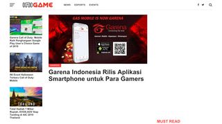 
                            9. Garena Indonesia Rilis Aplikasi Smartphone untuk Para Gamers