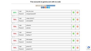 
                            8. garena.com with no code - free accounts, logins and ...