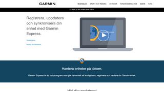 
                            7. Garmin Express | Registrera, uppdatera och synkronisera din enhet ...