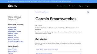 
                            6. Garmin Smartwatches - Spotify