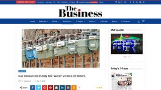 
                            10. Gas consumers in city the 'worst' victims of SNGPL - Daily ...