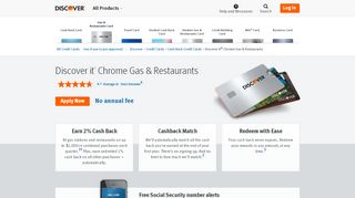 
                            3. Gas Credit Card & Restaurant Credit Card - it Chrome Card | Discover