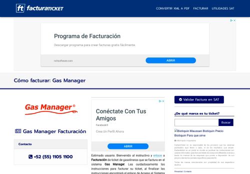 
                            5. Gas Manager | Facturación Electrónica de Tickets - FacturaTicket
