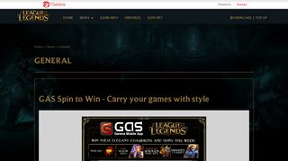 
                            2. GAS Spin to Win - Carry your games with style - LOL Garena PH