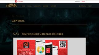 
                            3. GAS - Your one stop Garena mobile app | LOL