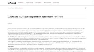 
                            9. GASQ and iSQI sign cooperation agreement for TMMi - GASQ