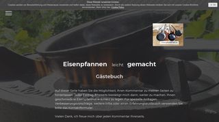 
                            8. Gästebuch - pfannen-doc.de - Eisenpfannen leicht gemacht -