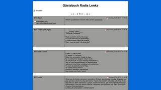 
                            11. Gästebuch Radia Lenka