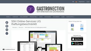 
                            8. gastronection » Benutzer » SSH Online-Services UG ...