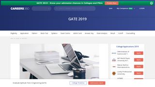 
                            8. GATE 2019 – Answer Key (Released) , Result, Cutoff, Score Card ...
