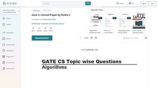 
                            12. Gate Cs Solved Paper by Nodia 2 | Time Complexity - Scribd
