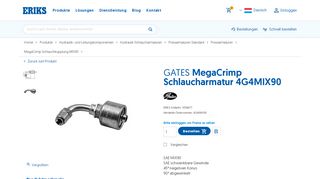 
                            9. GATES MegaCrimp Schlaucharmatur 4G4MIX90 | ERIKS shop LU