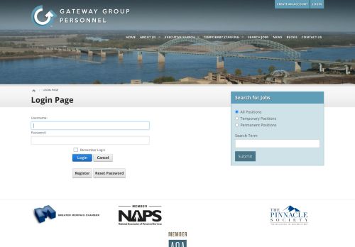 
                            13. Gateway Group Personnel > Login Page