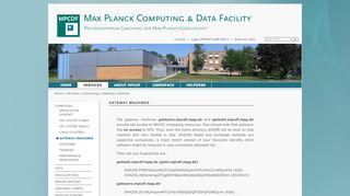 
                            13. Gateway machines — Max Planck Computing & Data Facility