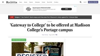 
                            13. 'Gateway to College' to be offered at Madison College's Portage ...