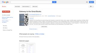 
                            9. Gateway to the Great Books - Google Books Result